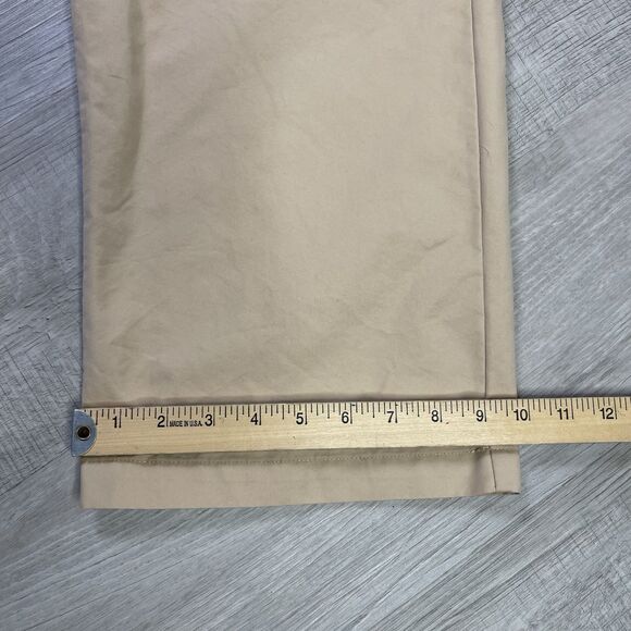 Fear Of God Essentials Relaxed Cotton Trousers Oak Medium Drawstring Wide Leg P - Picture 10 of 11